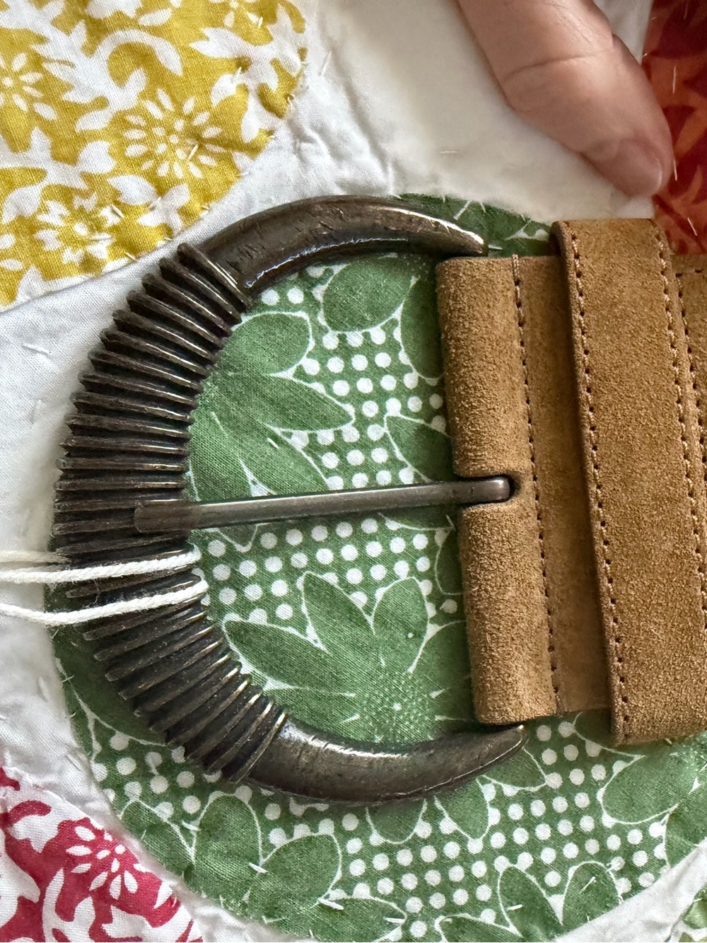NWT Sezane Carlie Belt Multicoloured / Khaki - Size 80 - Picture 15 of 16
